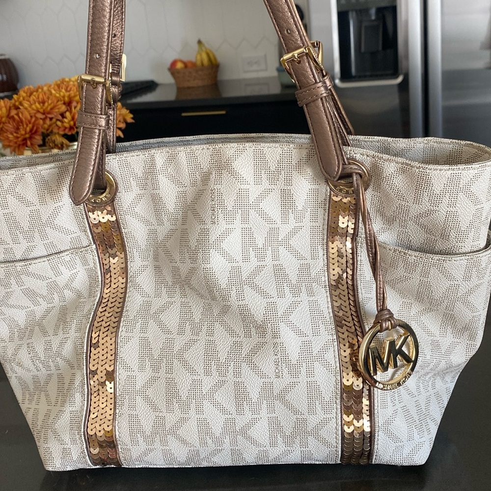 Michael Kors MK White Purse
